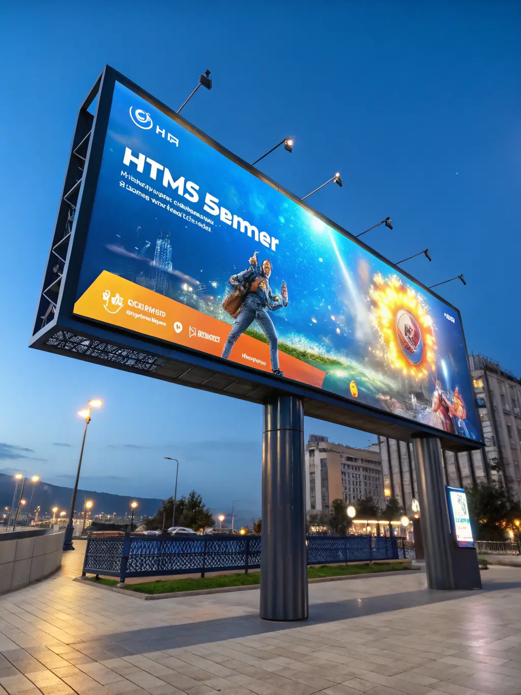 An image of a website displaying a visually appealing banner ad, showcasing Helioforge's ability to create effective online advertising campaigns.