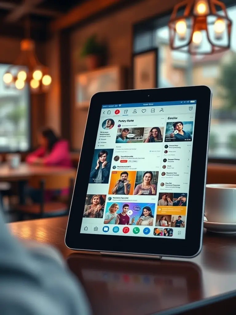 An image of a social media feed with a sponsored post seamlessly integrated, demonstrating Helioforge's expertise in social media advertising.